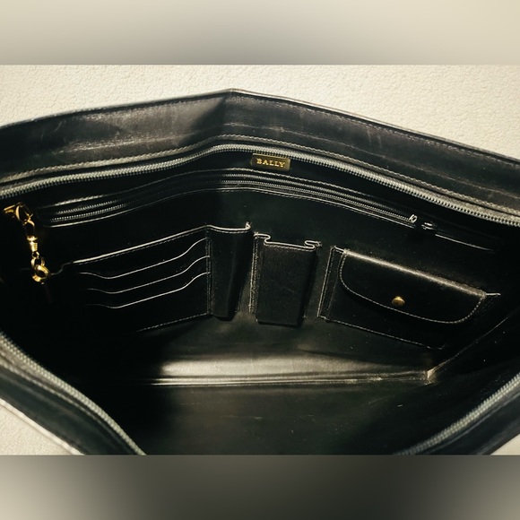 Bally Black Leather Large Clutch/Organizer - Picture 9 of 11